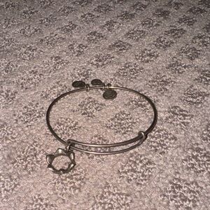 Alex and Ani crown Silver Charm Bangle Bracelet
